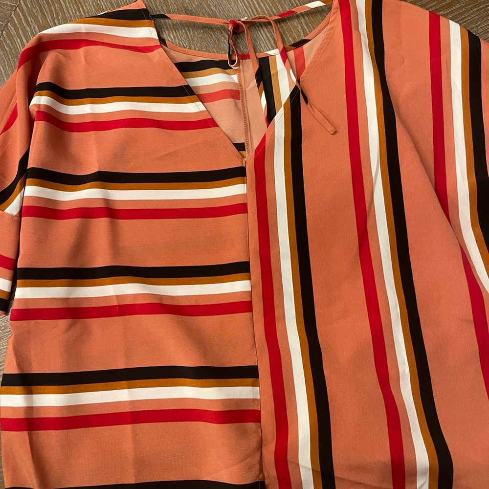 Express Multicolor Striped Blouse - Picture 2 of 3